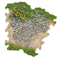 Crawler Park 3 X Gravel Bend for 1:24 RC Crawler Park Circuit TWDTRK011