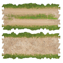 Crawler Park 2 X Dirt and Grass Straights for 1:24 RC Crawler Park TWDTRK004