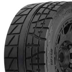 Proline Menace Hp Street Belted Tyres On 24mm Black Raid 5.7" Wheels PRO1020510