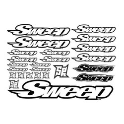 Sweep Sr Logo Decal Sheet (Black/White) SWP-D3