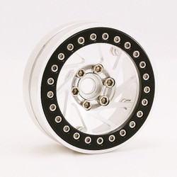 Sweep Spiral 1.9" Aluminium Beadlock Wheels Silver (2Pc) SR19S