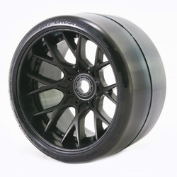 Sweep Vht Crusher Slick Belted Tyre Black 17mm Wheel 1/2 Offs SRC1003B
