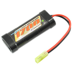 Voltz 6 Cell 1700mAh 7.2V NiMH Stick Battery w/Mini Tamiya Plug