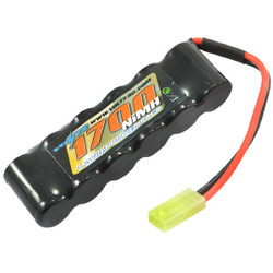 Voltz 1700mAh 7.2V NiMH Straight Battery Pack w/Mini Tamiya