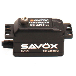 Savox Low Profile Brushless Digital Servo 10kg/0.076S@6.0V - Black SAV-SB2263MGB