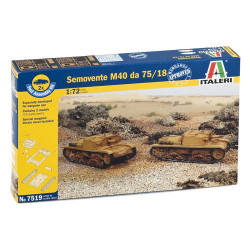 ITALERI Semovente M40 Da 75/18 7519 1:72 Military Vehicle Model Kit