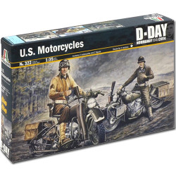 ITALERI US Motorcycles WWII D-Day 322 1:35 Military Model Kit