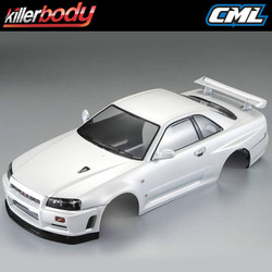 Killerbody Nissan Skyline R34 195mm Finished Body-White KB48644