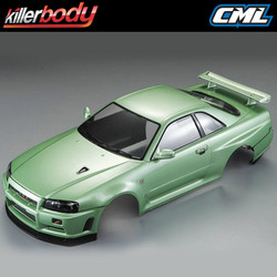Killerbody Nissan Skyline R34 195mm Finished Body-Green KB48646