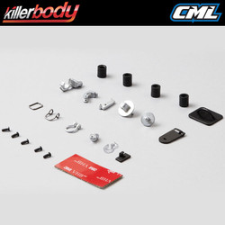 Killerbody Hooks & Rings Set (Diecast Silver) 1:10 Scale KB48350