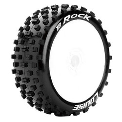 Louise RC B-Rock 1:8 Fr/Rr Soft Hex 17mm White L-T3270SW