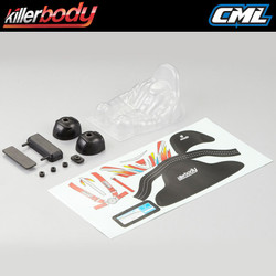 Killerbody Driver Figure w/Helmet & Seat 1:10 Scale KB48245