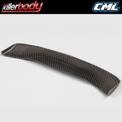 Killerbody Black Carbon Fibre Rear Wing 1:10 Touring Car KB48232BK