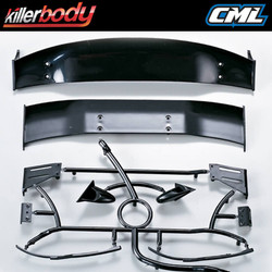 Killerbody 1:10 Moulded Rear Wing, Wiper, Mirror Set KB48128