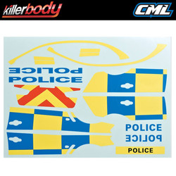 Killerbody Decal Sheet for Police Car KB48127