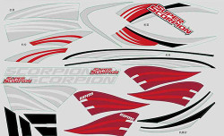 ROC Hobby Super Scorpion EDF Jet Stickers ROC-FZ008