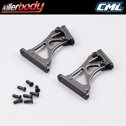 Killerbody Rear Wing Mount - High 1/7 (Cnc Aluminum) KB48115HBK