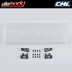 Killerbody Clear Lexan Rear Wing & Mounts for 1/7 KB48113