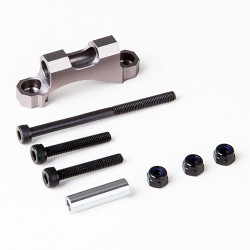 Gmade Rear Upper Link Mount (Titanium Grey) for GS01 Axle GM30022