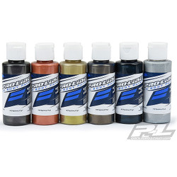 Proline RC Body Paint Pure Metal Set (Char/Copp/Gold/Pewt/D Blue/Alum) PL6323-05
