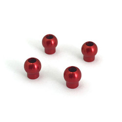 Gmade Aluminium Shock Upper Ball 6.8X7.6mm Red (4) GM0020098