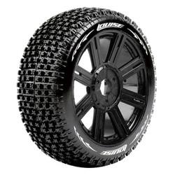 Louise RC B-Pirate 1:8 Fr/Rr Super Soft Hex 17mm Spoke Black L-T3126VB