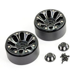 FTX Texan 1:10 Aluminium Beadlock 8-Spoke Wheels (Pr) FTX9921BK