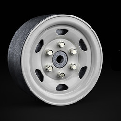 Gmade 1.9 Sr05 Beadlock Wheels (Gloss White) (2) GM70506