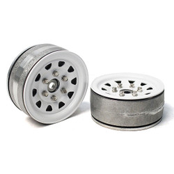 Gmade 1.9 Sr04 Beadlock Wheels (Semigl0Ss Silver) (2) GM70492
