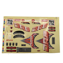 FTX DR8 Decal - Red FTX9581R
