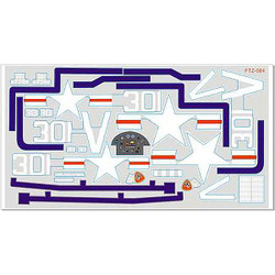 FMS 800mm F4U Corsair V2 Decal Sheet FMSSF117