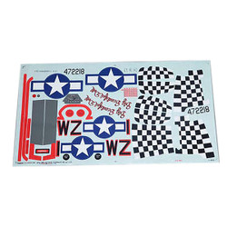 FMS 800mm P51 V2 Decal Sheet FMSSC116BBD