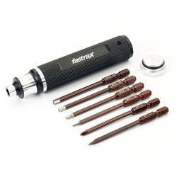 Fastrax 6-Piece Changeable Hnd Tool 1.5/2.0/2.5/3.0mm/Ph/Flat FAST623BK