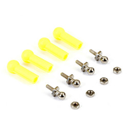 Fastrax Ball Cups (4) Yellow w/Ball Studs FAST45Y