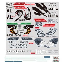FMS F-16C Fighting Falcon 70mm Decal Sheet FMSRF121