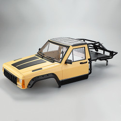 Fastrax 1:10 Rockee Pick-Up & Rear Cage Hardbody 313-324mm - Yellow FAST2500Y