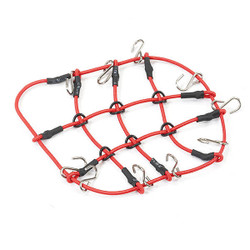 Fastrax 1:24 Luggage Roof Rack Net 80X60mm Red FAST2401R