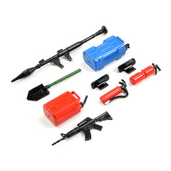 Fastrax Scale 7-Pcs Accessory Set (Shovel,Rifle,Can,Fire Ext) FAST2363