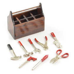 Fastrax Scale Wood Tool Box w/Cast Metal Tools FAST2351