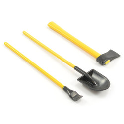 Fastrax 3-Piece Painted Hand Tools Shovel/Axe/Pry Bar FAST2339