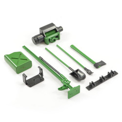 Fastrax Scale 6-Piece Tool Set Green/Black Painted FAST2334