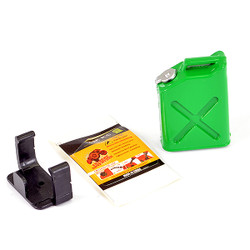 Fastrax Painted Fuel Jerry Can & Mount - Green FAST2326G