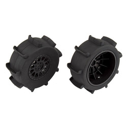 Team Associated Sand Paddle Rear Tyres On Method Sc Wheel AS71062