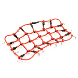 Fastrax Luggage Net w/Hooks L190mm X W110mm (Unstretched) Red FAST2310R
