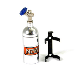 Fastrax Aluminum Nos Nitrous Bottle & Mount - Silver FAST2204S