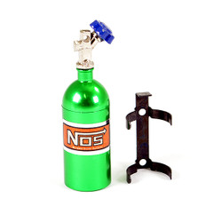 Fastrax Aluminum Nos Nitrous Bottle & Mount - Green FAST2204G