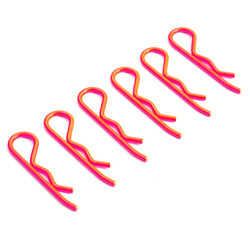 Fastrax 1:8/1:5 Transponder Body Clips Fluo Pink (6) FAST210FP