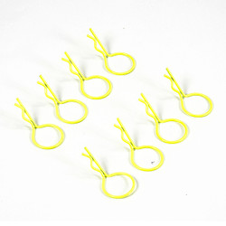 Fastrax Fluorescent Yellow Large Clips FAST213FY