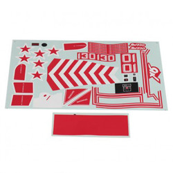 FMS 70mm Yak130 Decal Sheet Red FMSPS113RED