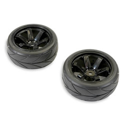 FTX Banzai Treaded Tyre On 6-Spoke Wheel (2) - Black FTX6475B